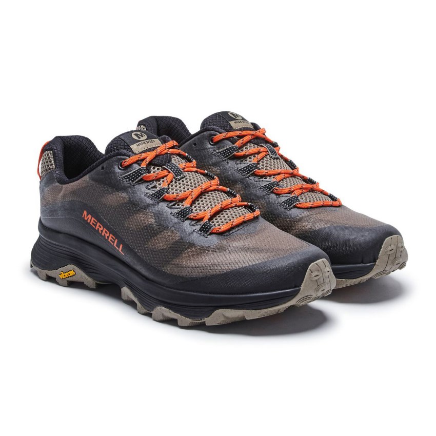 Chaussures Randonnée Merrell Moab Speed Marron/Noir Homme | D.E.PIQL